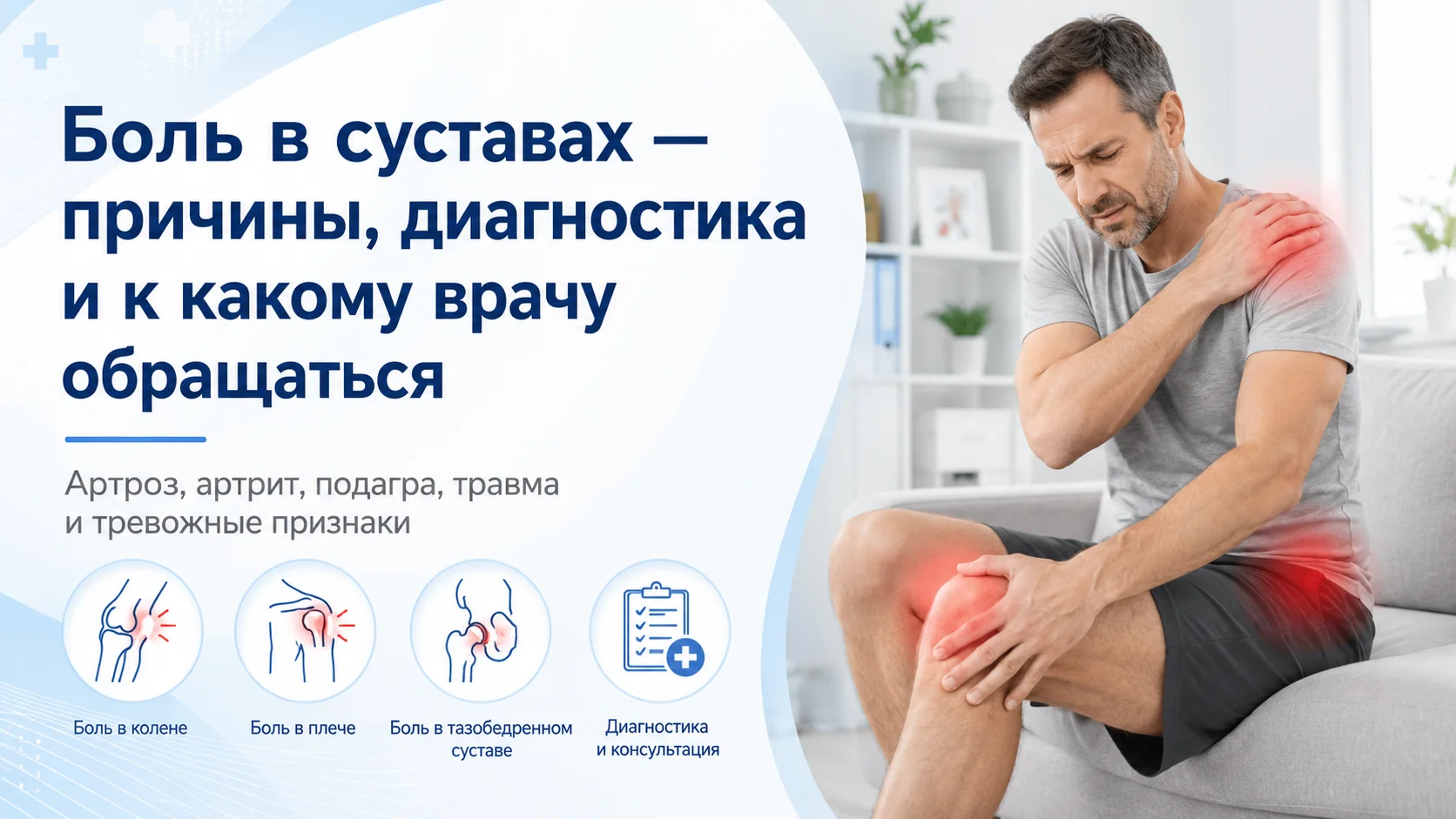 Боль в суставах — причины, диагностика и к какому врачу обращаться